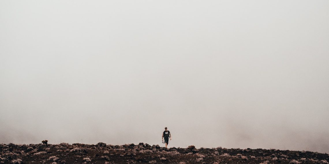 man standing on field