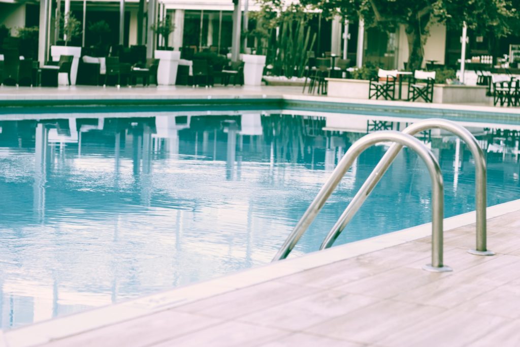 swimming pool near buildings