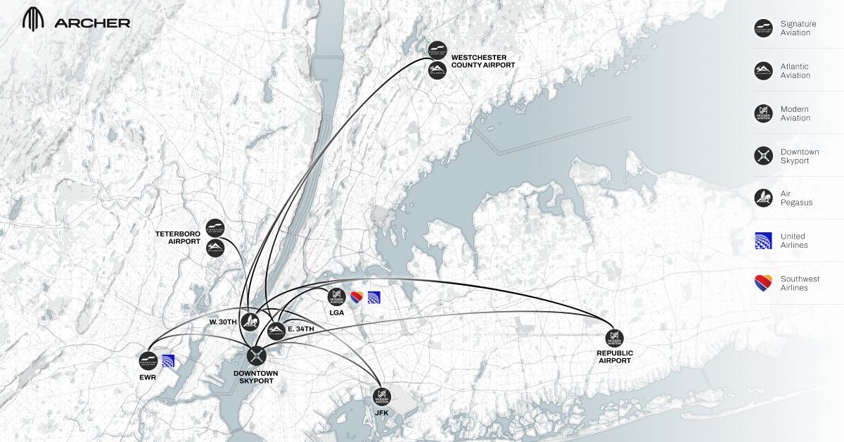 Revolution des transports : Archer présente des trajets en taxi aérien de 15 minutes vers les aéroports