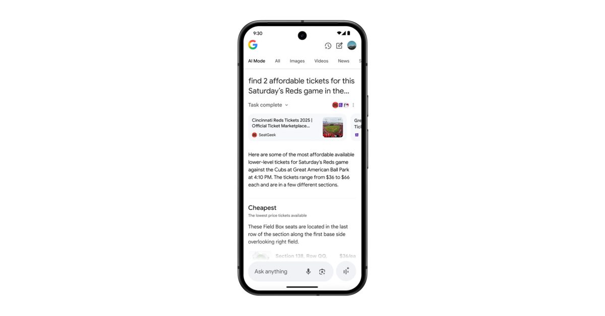 Google AI Mode simplifie vos recherches en s'occupant de la partie 'ennuyeuse' [Vidéo]