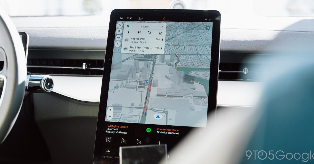 Google Maps s’harmonise avec le design des véhicules Polestar : une expérience connectée innovante.