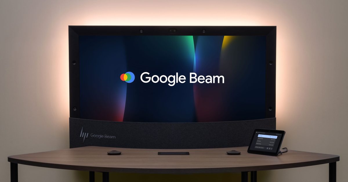 Le premier appareil Google Beam est le HP Dimension, au prix de 21 249,15 €.
