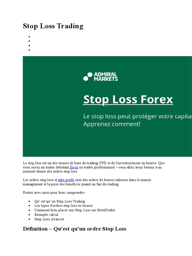 découvrez comment le stop-loss peut optimiser votre gestion des investissements. apprenez à limiter vos pertes et à protéger votre capital grâce à des stratégies efficaces. améliorez vos décisions d'investissement et engagez-vous sur la voie d'une croissance durable.