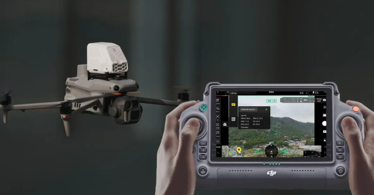 Détectez le méthane et les gaz toxiques avec le nouveau capteur des drones DJI