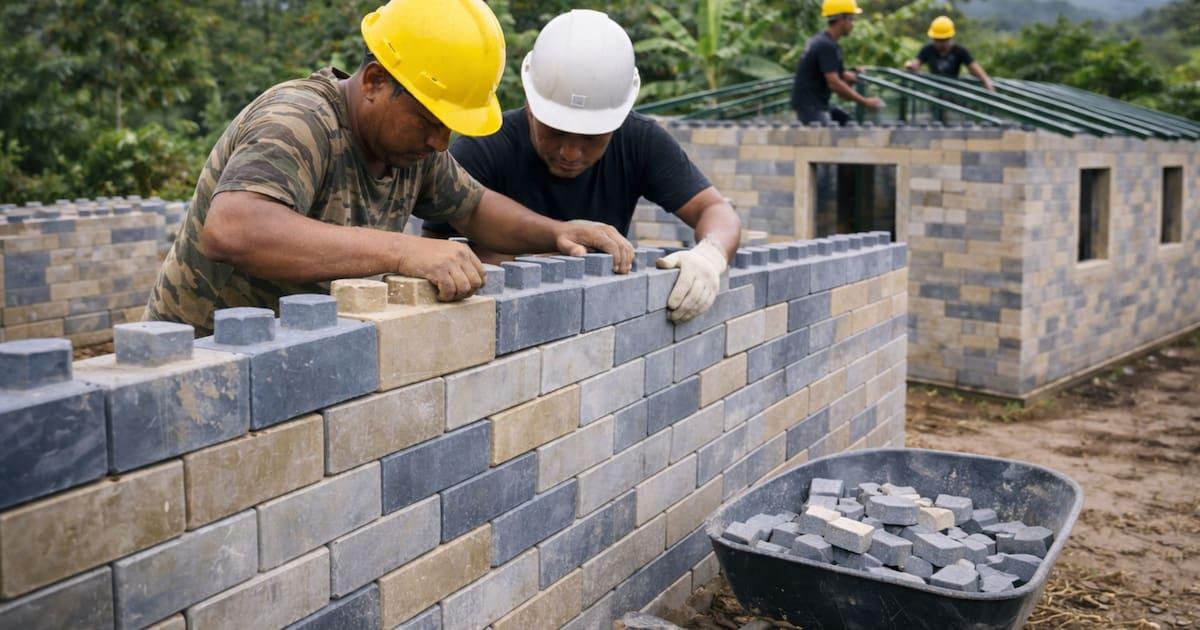 Transformez les déchets en matériaux de construction durables et économiques