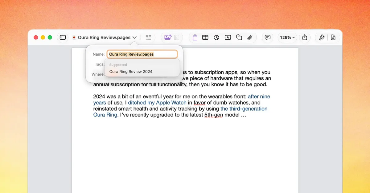 Les apps de productivité Apple gagnent une petite amélioration IA vraiment utile