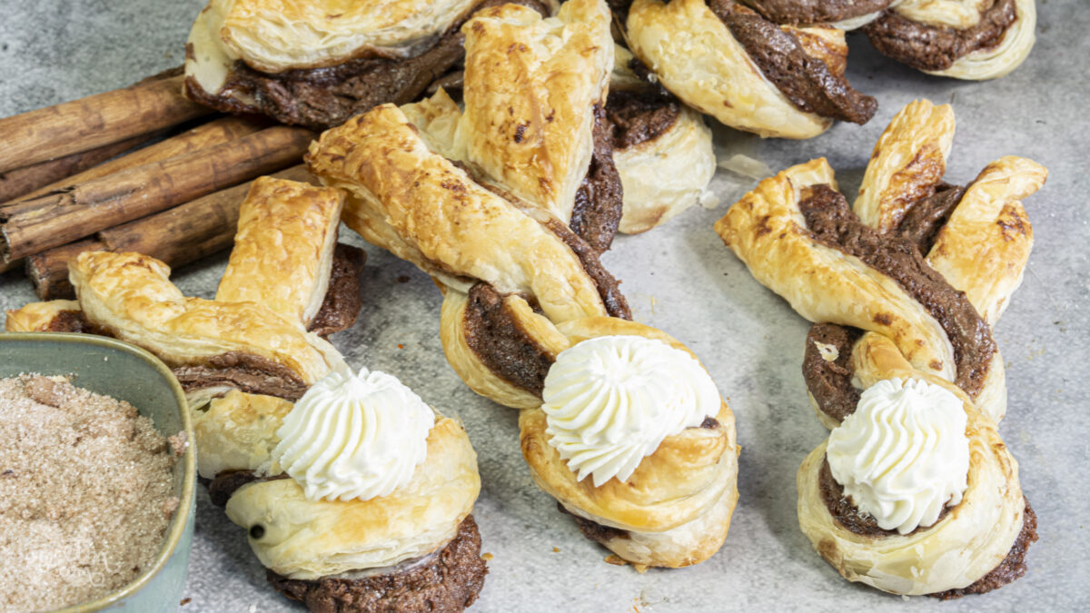 Hojaldres au chocolat en forme de lapin : recette facile et gourmande