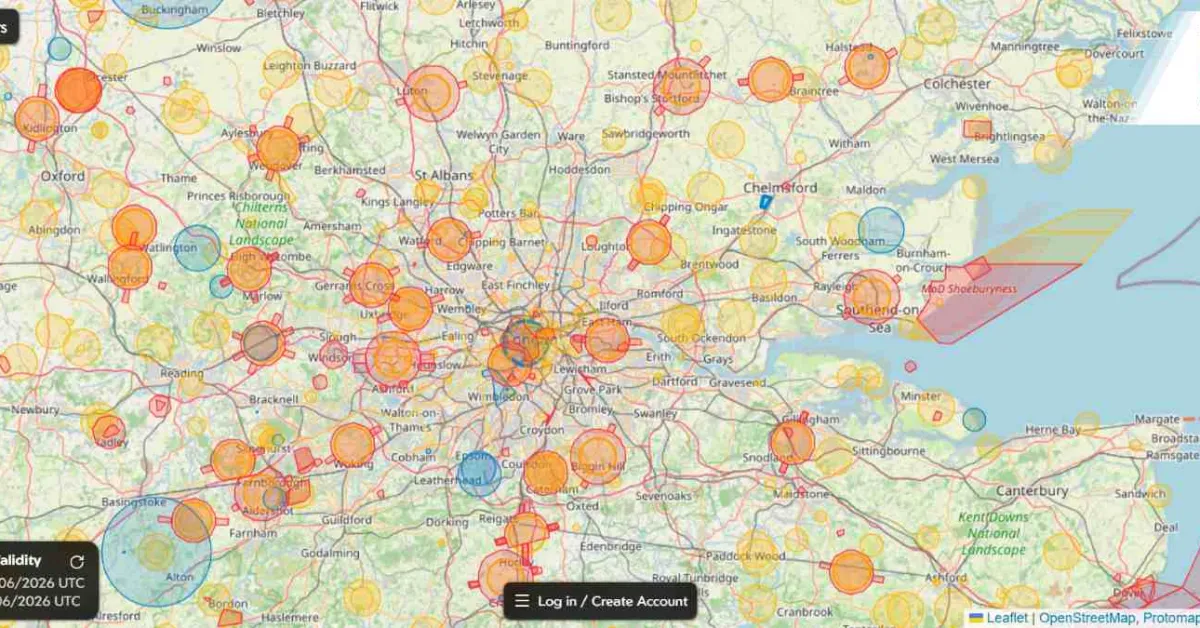 Flying nearby ? la nouvelle fonctionnalité Drone Map aide les pilotes au Royaume-Uni à se connecter