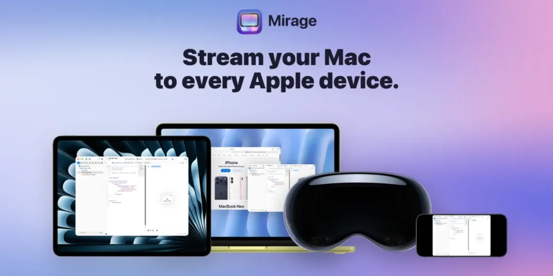 Mirage transforme l’écran du Mac en iPad avec une qualité Retina exceptionnelle - plare. Mirage transforme votre iPhone, iPad, Vision Pro et Mac en écran déporté pour Mac