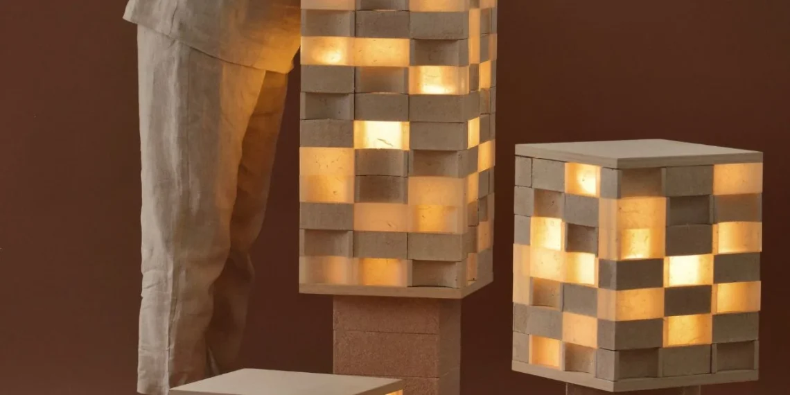 Lampe modulaire primée en coquilles d’œufs recyclées : un éclairage sculptural design et durable - plare. Lampe modulaire primée en coquilles d’œufs recyclées : un éclairage sculptural design et durable