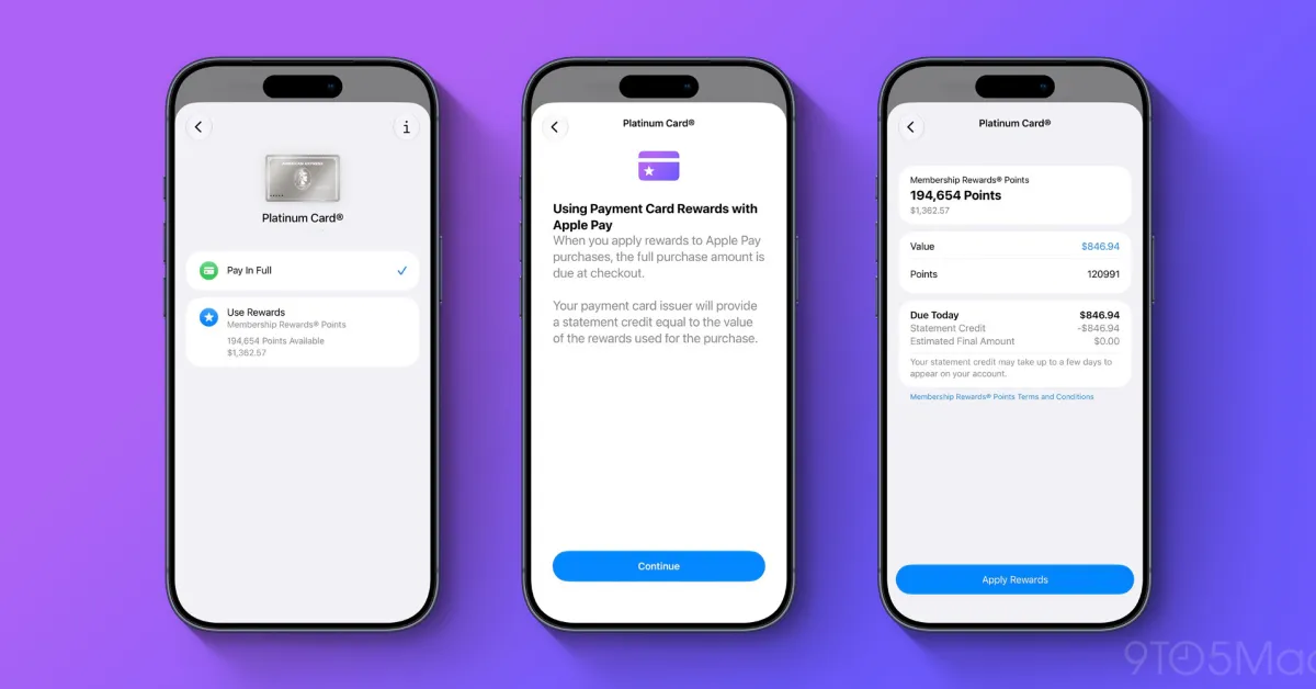 Apple Pay permet désormais de payer avec les points American Express