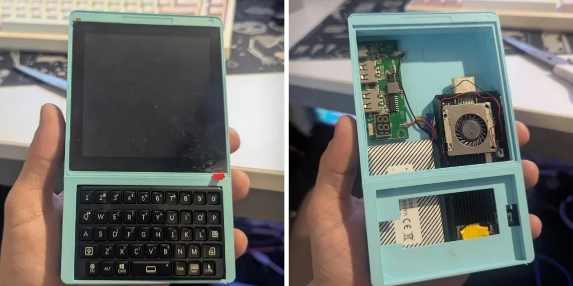 BlackBerry cyberdeck : le retour du clavier QWERTY avec un ancien Intel Compute Stick - plare. BlackBerry cyberdeck : le retour du clavier QWERTY avec un ancien Intel Compute Stick