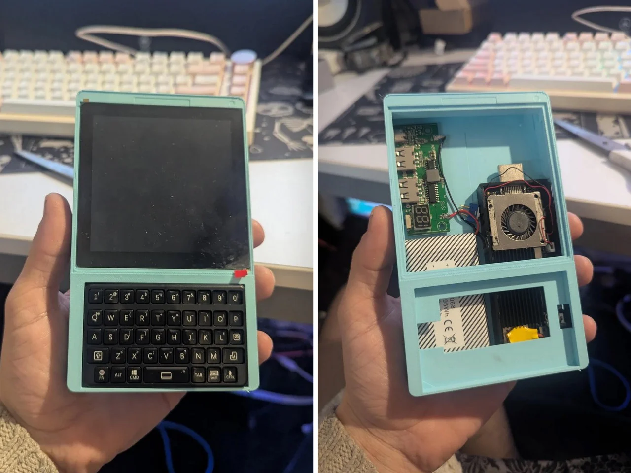 BlackBerry cyberdeck : le retour du clavier QWERTY avec un ancien Intel Compute Stick - plare. BlackBerry cyberdeck : le retour du clavier QWERTY avec un ancien Intel Compute Stick