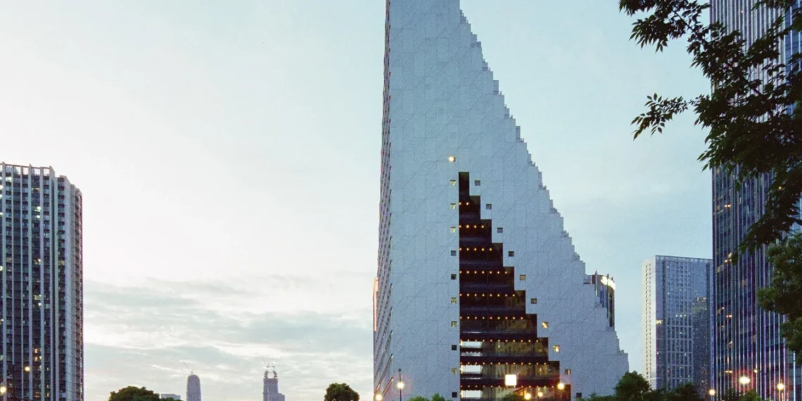 The Hangzhou Prism par OMA, un monument mixte emblématique pour la capitale tech de Chine - plare. The Hangzhou Prism par OMA, un monument mixte emblématique pour la capitale tech de Chine