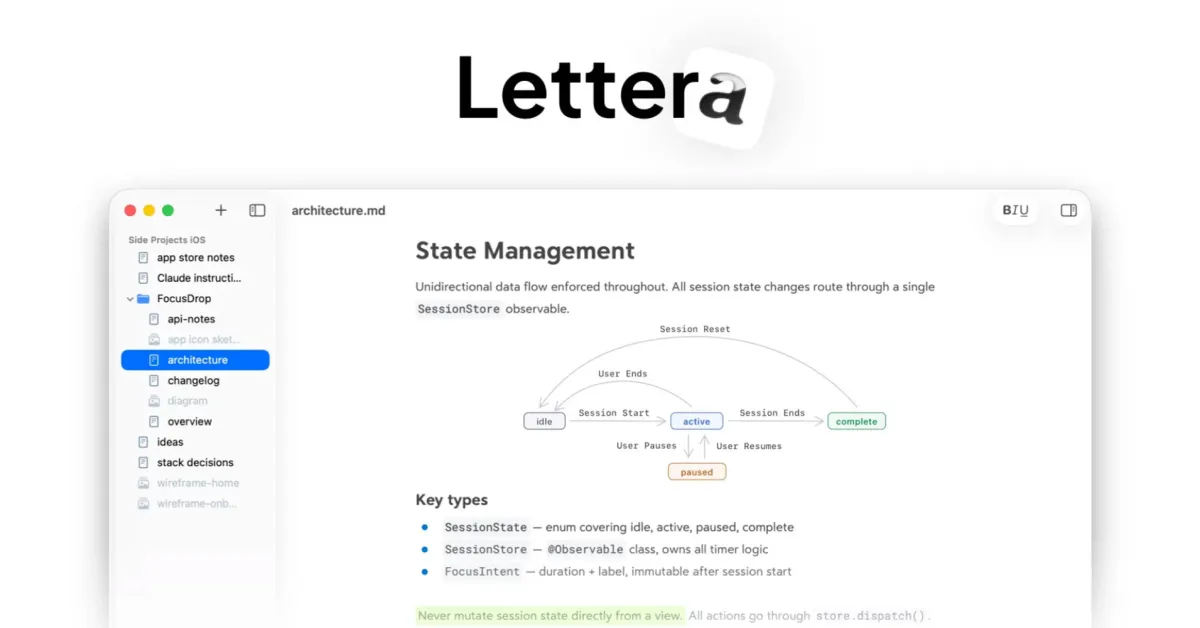 Bear app developers unveil Lettera, a sleek Markdown editor for Mac - plare. Bear app developers unveil Lettera, a sleek Markdown editor for Mac