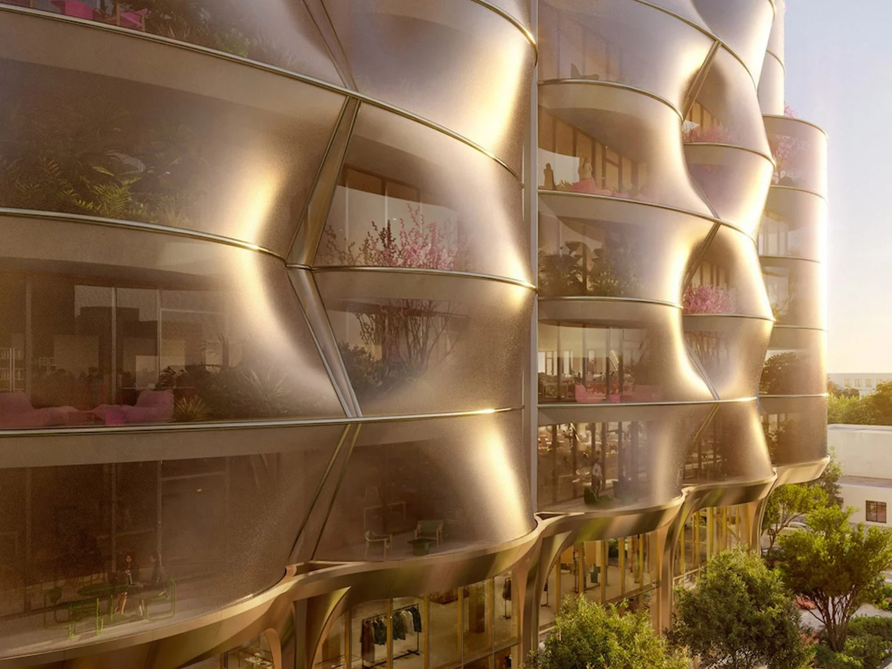 Snøhetta habille un immeuble de bureaux du Miami Design District d’une maille inox pare-soleil innovante