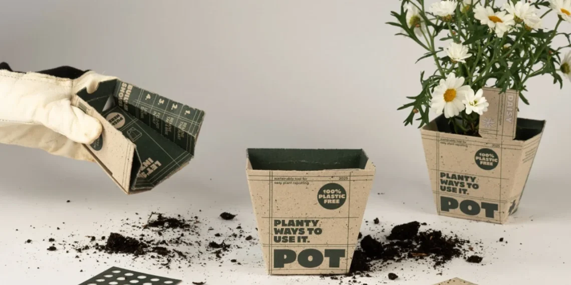 Le pot en carton 3-en-1 qui pourrait remplacer les pots en plastique - plare. Le pot en carton 3-en-1 qui pourrait remplacer les pots en plastique