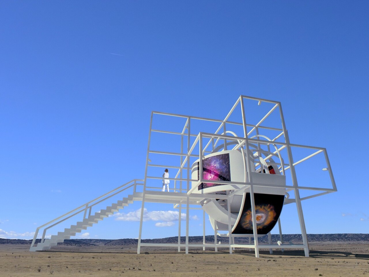 Et si internet avait un bâtiment réel à visiter ? concept immersif du web en architecture