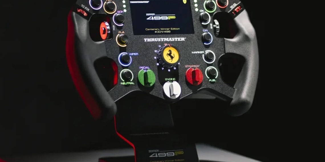 Thrustmaster dévoile le volant Ferrari 499P 1:1 du Mans en édition limitée à 499 exemplaires