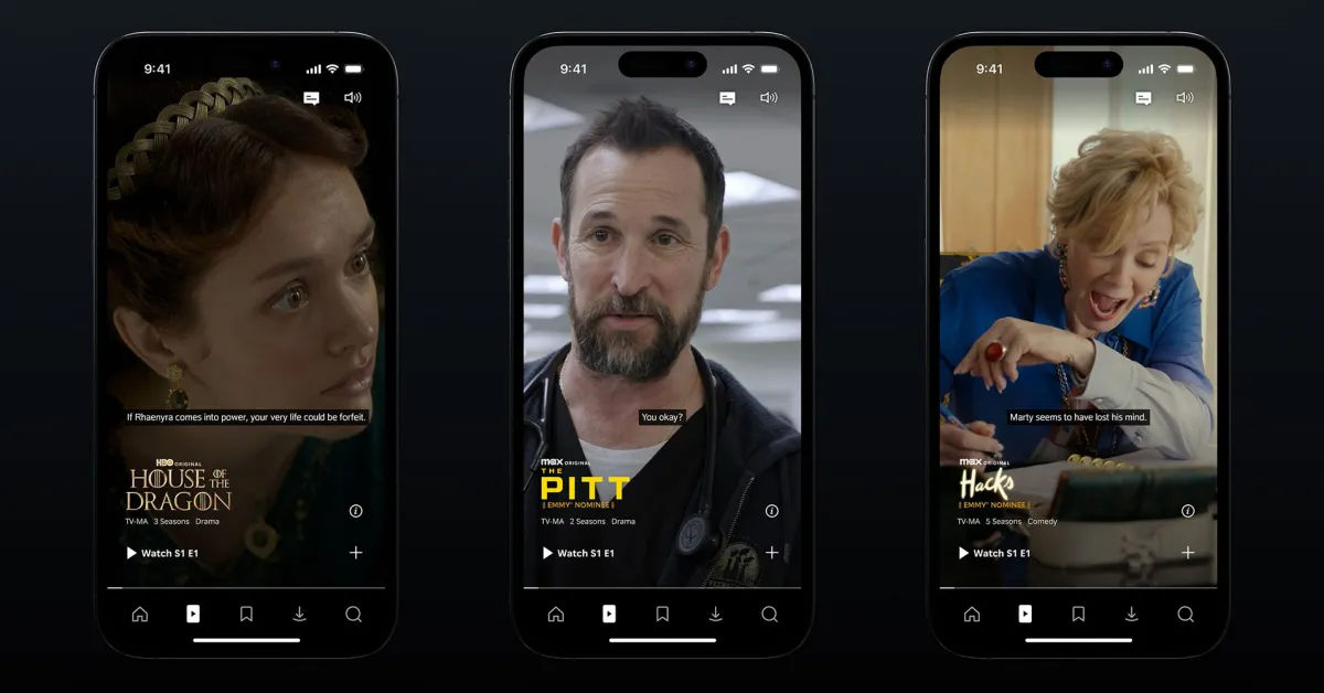 HBO Max teste des shorts vidéo verticaux sur iPhone pour séduire de nouveaux utilisateurs