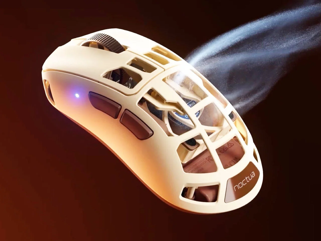 Pulsar Feinmann F01 Noctua Edition : une souris gaming avec ventilateur intégré pour les mains moites