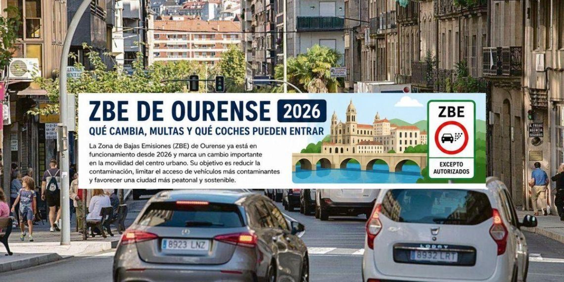 Zona de Bajas Emisiones de Ourense : accès, rues concernées et sanctions à connaître
