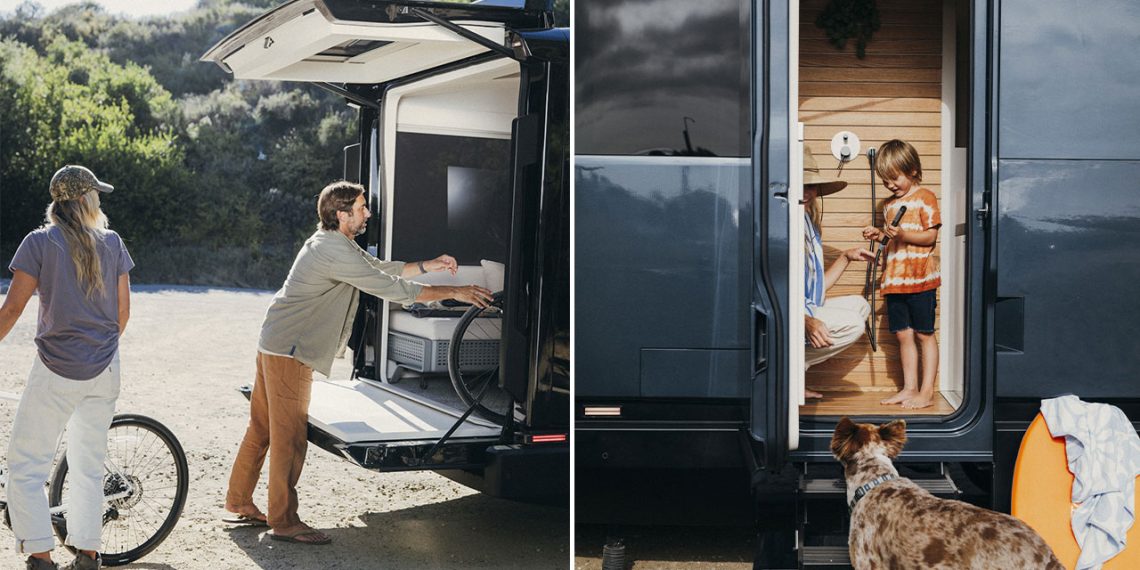 New Aboard T4 : caravane électrique autonome et autoportée pour la vie prolongée hors réseau