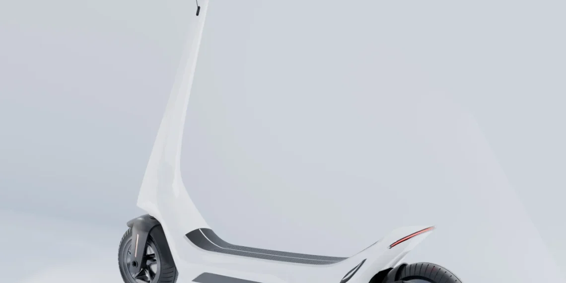 Ce concept de scooter électrique futuriste a plus sa place dans un salon automobile que sur une piste cyclable - plare. Ce concept de scooter électrique futuriste a plus sa place dans un salon automobile que sur une piste cyclable