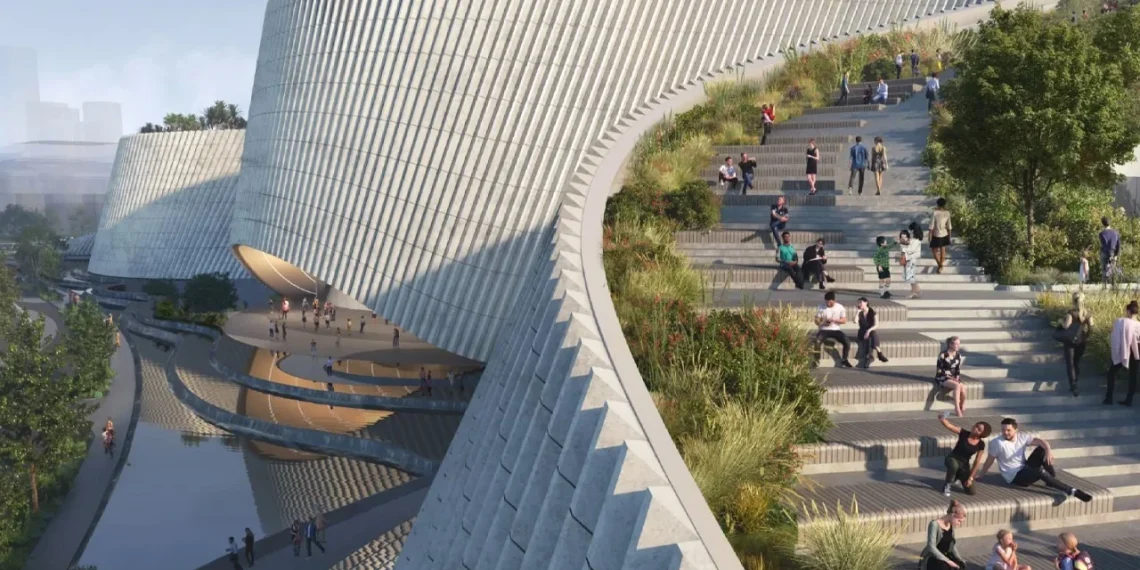Shenzhen : ce nouveau musée au design paysager semble avoir toujours fait partie du paysage