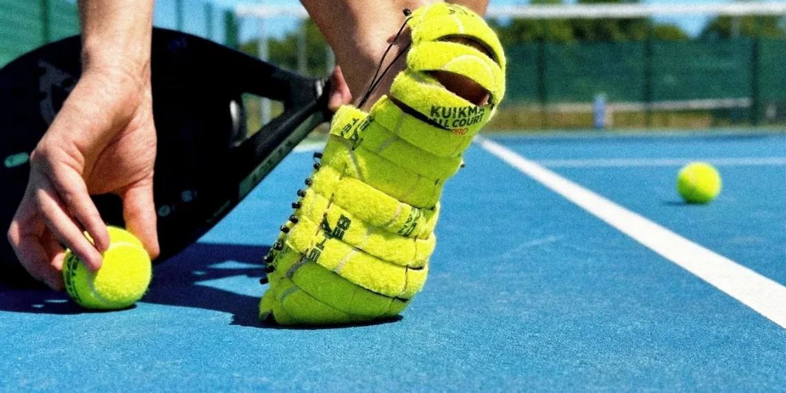 400 millions de balles de tennis finissent en décharge, un designer les transforme en chaussures écoresponsables - plare. 400 millions de balles de tennis finissent en décharge, un designer les transforme en chaussures écoresponsables