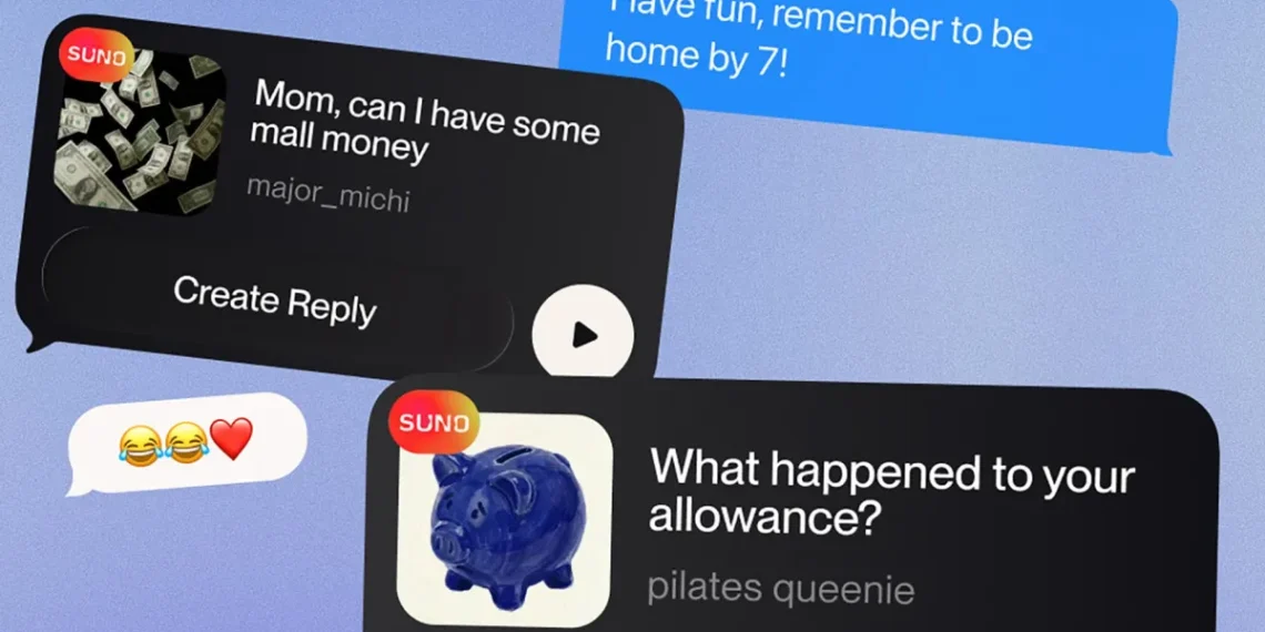 Suno permet aux utilisateurs d’iPhone de générer des chansons directement dans iMessage