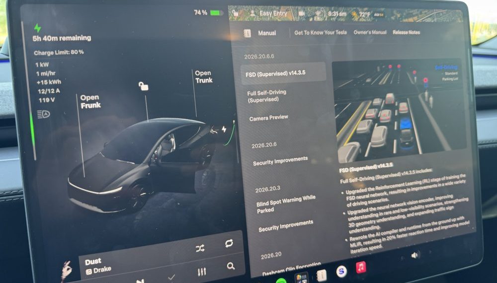 Tesla Full Self-Driving v14.3.5 : nouvelles fonctionnalités et premières performances prometteuses - plare. Tesla Full Self-Driving v14.3.5 : nouvelles fonctionnalités et premières performances prometteuses