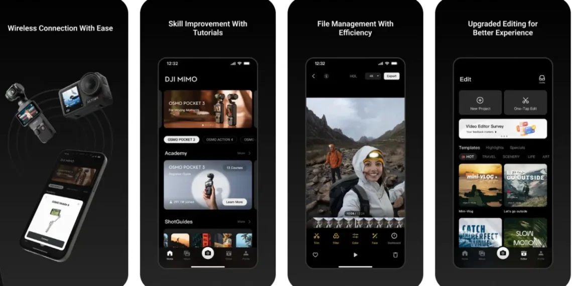 DJI Mimo améliore la sauvegarde et le montage avec de nouvelles fonctions intelligentes