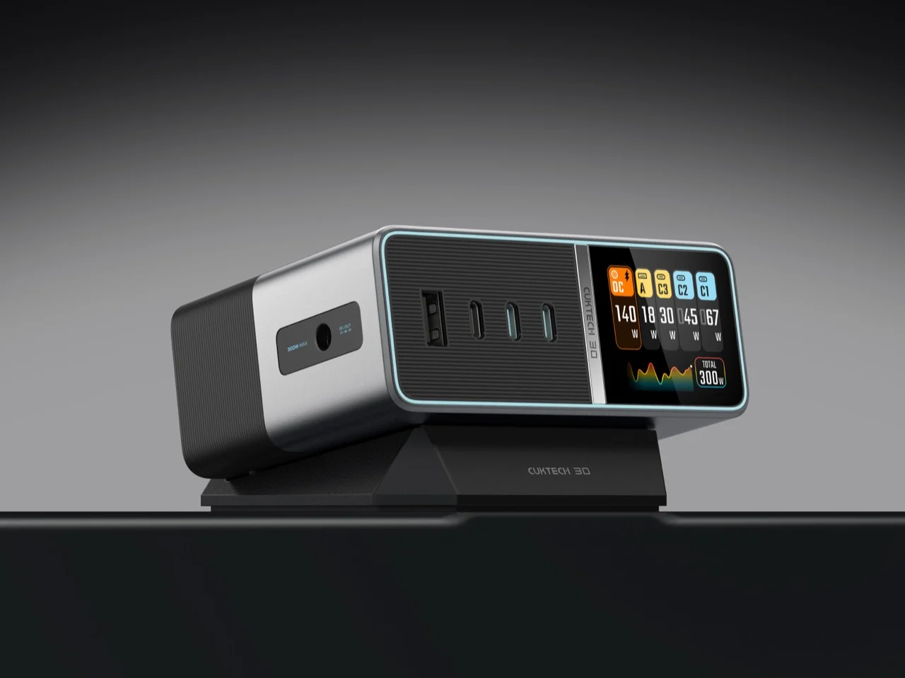 Le chargeur de bureau CUKTECH 300W veut remplacer tous vos chargeurs secteur