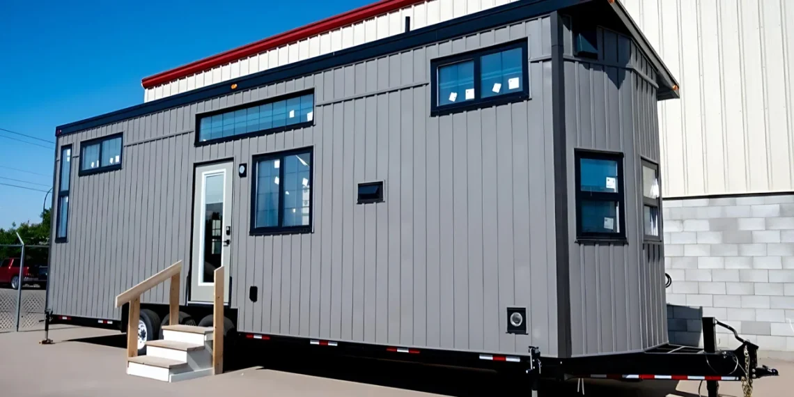 Tiny house de 10 mètres par Teacup : lave-vaisselle, baignoire et lit king size dans un intérieur premium - plare. Tiny house de 10 mètres par Teacup : lave-vaisselle, baignoire et lit king size dans un intérieur premium