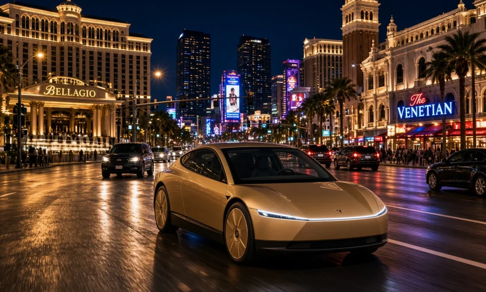 Génère un nouveau titre SEO légèrement accrocheur à partir de Tesla finally got its Nevada Robotaxi Permit but with a few catches hard to miss, en intégrant des mots-clés pertinents. Ne commence pas par « découvrir » ou un mot proche. Utilise une seule majuscule par phrase, sauf pour les noms propres et les entités nommés. Assure-toi que la première lettre du titre est toujours en majuscule. Ne pas ajouter de date si le titre d&rsquo;origine n&rsquo;en contient pas. Convertis les prix en dollars en euros en utilisant un taux de change actuel. donne uniquement le titre